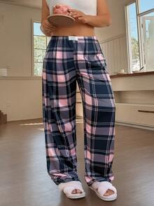 Napfluff CURVE Napfluff CURVE Plus Size Casual Checkered Print Bottoms - Multicolor - View 6
