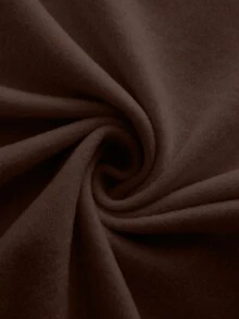 Franclia 时尚新款高品质长袖拉链连帽连体衣，带抽绳装饰，女款 - 棕色 - 查看 7