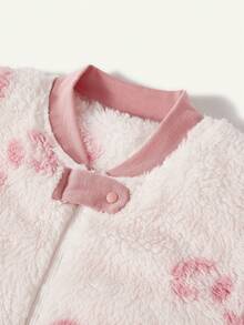 Cozy Pixies 1pc Baby Sleeping Bag, Soft Thick Pink Bow Design