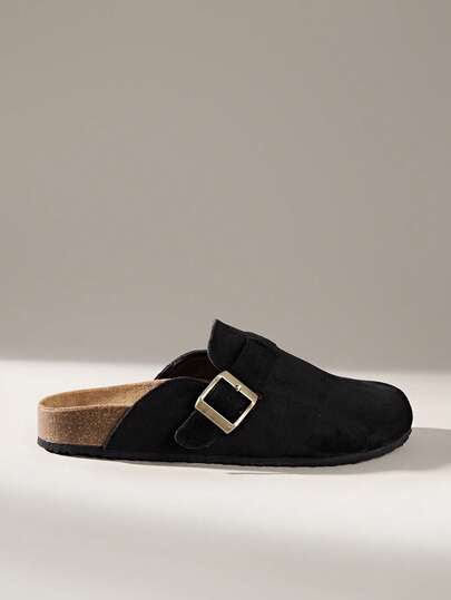 Solecia Women's Casual Versatile Slip-On Buckle Flat Shoes