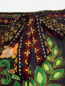 Swim Oasis Women's Vacation Beach Swimsuit Set With Skirt,New Women's Swimwear ArrivalFor School,Suitable For Holiday, Date, Afternoon Tea, Western, Cruise, Beach, Island, Road Trip, All Seasons, Music Festival, Boho Vacation,Bohemian Vacation, Chill Autumn ,Western Boho ,Elegant Tops For Women,Positioning Print Strap Top + Positioning Print Skirt, Summer Outfit Three Piece Swimsuit Set Three Piece Bathing Suit 3piece Swimwear Two Piece Swimsuits Bathing Suits For Women Boho - Multicolor - View 8