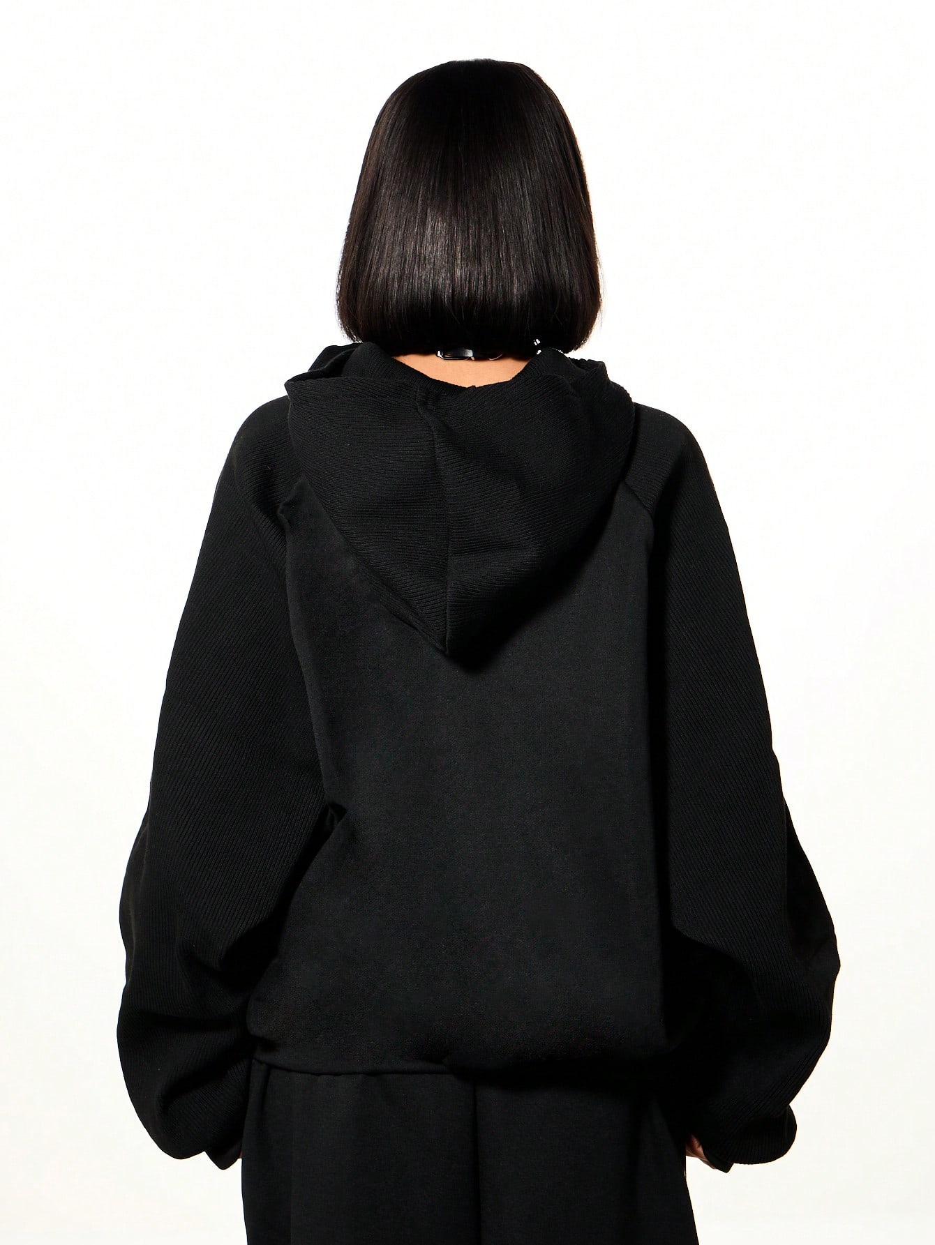 SUMWON WOMEN Oversized Graphic Hoodie With Statement Text
