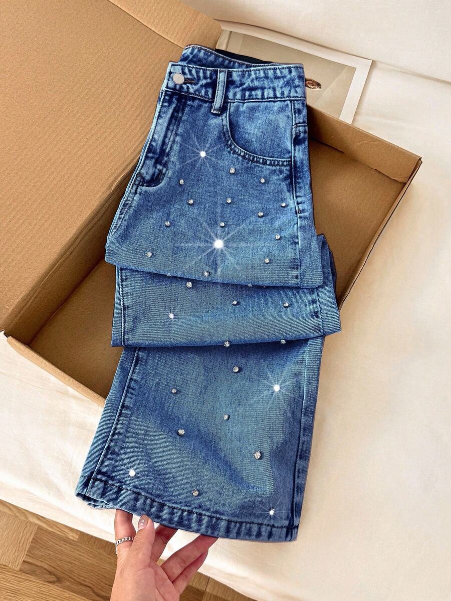 Teen Girls Jeans - Dark Wash - View 1