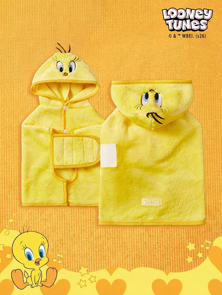 LOONEY TUNES X PETSIN 1 Chăn đa năng màu vàng ấm áp và thoải mái cho thú cưng (chó và chim), khăn tắm dày thấm hút tốt màu vàng cho mùa thu và mùa đông. - Màu vàng - Xem 1