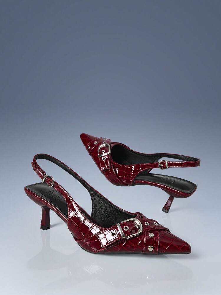 CUCCOO GRLICON Women's High Heel Pumps, Y2K Style, Punk Rock, Biker Chic, Suitable For Halloween, Christmas, Party Valentine's Day