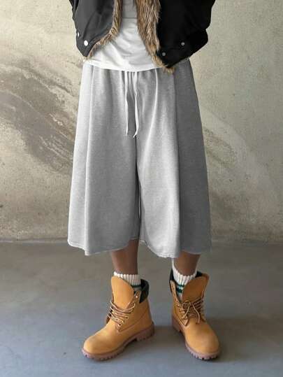 Manfinity Roghcode 男士宽松印花抽绳及膝裤