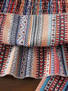 SHEIN Baby Girl Striped Frill Trim Camisole Top And Pants Vacation Set - Multicolor - View 8