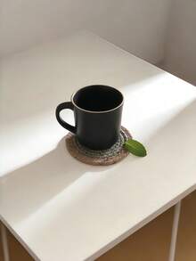 Madebyblanc 1/2/3 pezzi Sottobicchieri intrecciati assorbenti e resistenti al calore, multicolore, minimalisti, rustici, per protezione tavolo, antiscivolo, facili da pulire, durevoli, per cucina, casa, ufficio, decorazione, regalo di benvenuto in casa pratico e indispensabile accessorio per la casa - Multicolore - Visualizzare 3