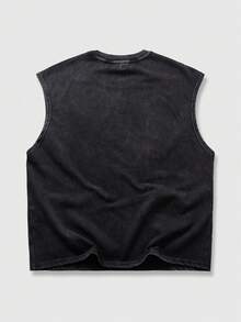 ROMWE MEN Street Life Men Tank Tops - Black - View 2