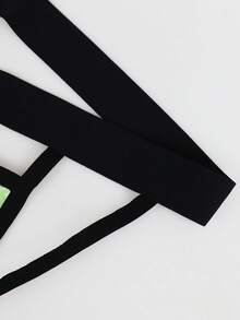 1条时尚清新浅绿色透气性感男士三角裤 - 綠色 - 查看 7