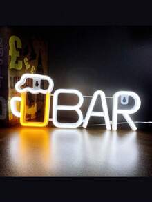 1PC Neon Bar Sign,LED Neon Bar Cup Logo , Battery Or USB Powered Neon Light For Home Bar, Bar, Party Wall Decor - Multicolor - View 9