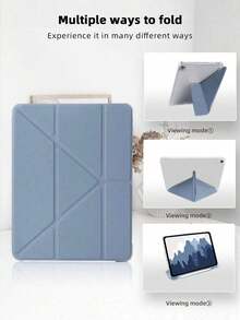 1 chiếc ốp bảo vệ iPad có khe cắm bút chì và giá đỡ gấp gọn. - hoa oải hương tím - Xem 5