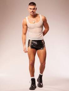 FeverCity 性感透视派对夜店男士背心 - 白色 - 查看 4