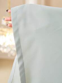 Modelyn 优雅的深V领女式连衣裙 - 灰綠 - 查看 8