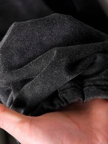 CosyJoli Quần ống đứng dệt kim họa tiết bông tuyết cỡ lớn, có túi, dây rút, dáng rộng, quần nữ thường ngày, quần mùa xuân cho nữ. - màu đen - Xem 6