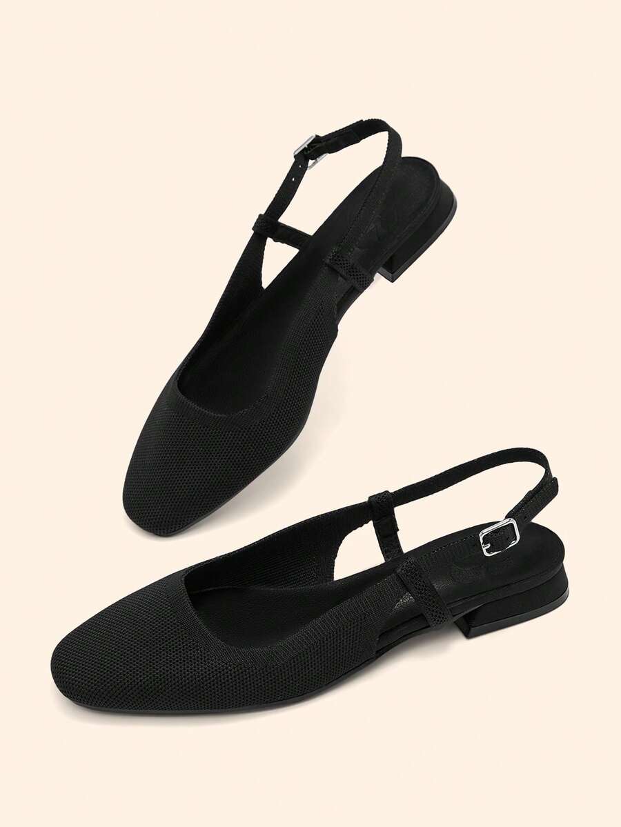 CUCCOO BASICS Women's Buckle Design Casual Everyday Commute Versatile Shoes Valentine's Day - Black - View 1