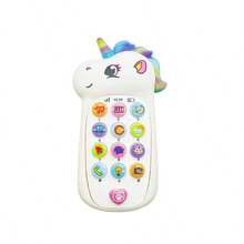 MINKOJA Telefone musical para bebês com mais de 10 sons interativos (música, animais, clima, telefone), 2 modos de aprendizado em 1, rimas e um lindo teclado colorido em formato de arco-íris - rosa e azul. Ideal para presentear crianças acima de 12 meses. - Multicolorido - Ver 5