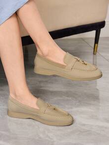 Sleekvia Ladies Loafers - Apricot - View 5