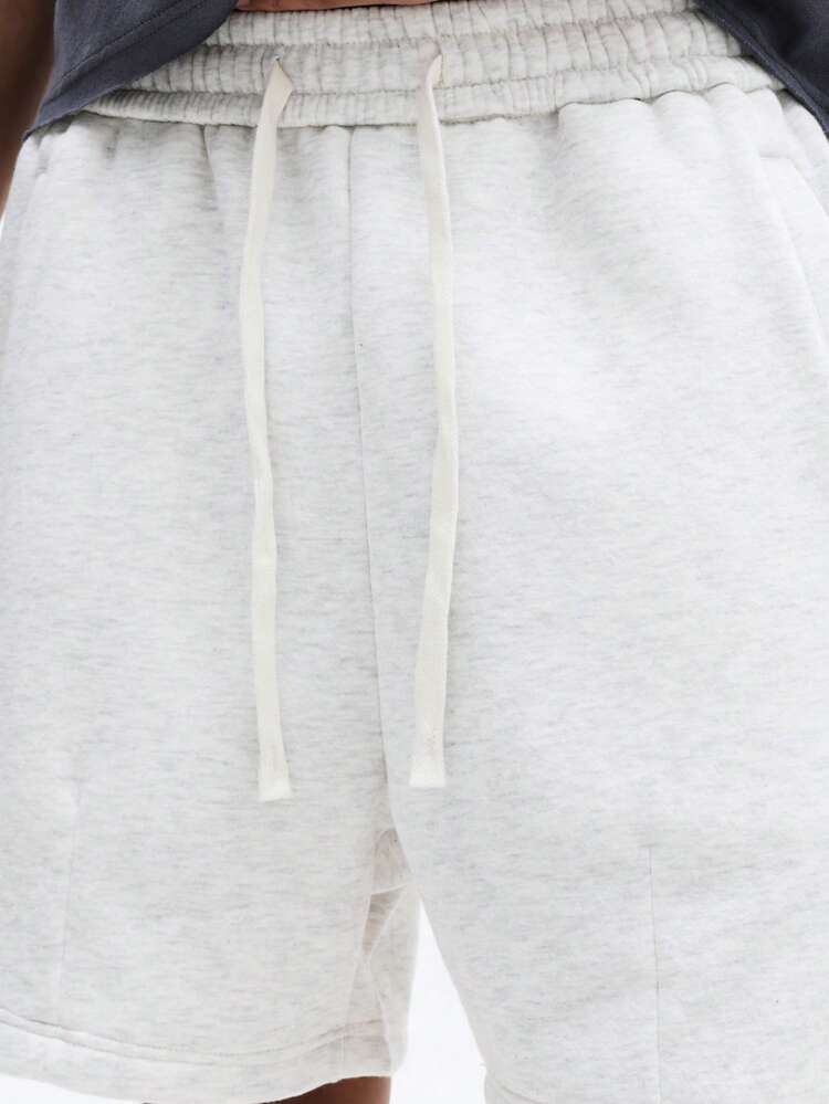 Relaxed Drawstring Shorts With Side Pockets