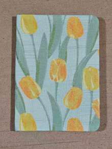 Chic Floral Fabric Notebook A6- A5 Size, Artistic Journal & Diary With Fresh Design"Oriental Silk" Back To School - Multicolor - View 16