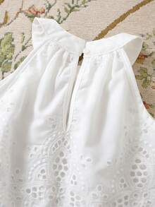 Cozy Pixies 女婴碎花印花圆领无袖上衣和松紧腰裤两件套