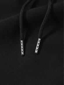 Manfinity EMRG 男士时尚休闲宽松口袋街头风黑色短裤