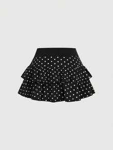 ROMWE Grunge Punk Bộ đồ 2 món phong cách Y2K gợi cảm với họa tiết rằn ri: áo ống ngắn và chân váy mini. - Đen và trắng - Xem 6