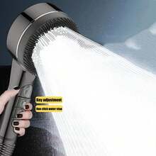 1pc/3pcs High Pressure Shower Head With Filter, Bathroom Handheld Shower Sprayer, Massage Rainfall Showerhead With 1.5m Shower Hose & ABS Holder Set - Black - View 11