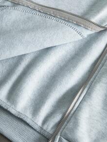 TOKVUE Men's Casual Hooded Cardigan, Structural Design With Graphic Print, Suitable For Daily Wear, Outings, School, Gatherings, Music Festivals