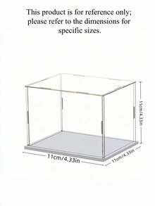 Clear Acrylic Display Case Collectible Showcase Assemble Easy Dust Proof Protection Box For Action Figures Toys Model Cars Home Decor Storage Organizer - Multicolor - View 8