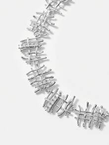 MOTF PREMIUM TRENZADO, LÍNEA, BRILLO DE DIAMANTE, COLLAR - K blanco - Ver 9