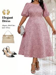 Fleurora 春夏优雅通勤办公简约婚礼鸡尾酒会粉色提花圆领喇叭泡泡袖中长短袖连衣裙加大码粉色连衣裙女士粉色连衣裙正式连衣裙女士正式连衣裙优雅连衣裙女士优雅连衣裙生日连衣裙女士生日连衣裙女士生日装女士外出装母亲毕业装女士婚礼宾客连衣裙婚礼及活动婚礼宾客派对连衣裙派对连衣裙节日连衣裙女士节日装夏季连衣裙女士夏季连衣裙加大码粉色纹理圆领短袖连衣裙泡泡袖连衣裙优雅中长连衣裙下午茶连衣裙粉色中长连衣裙玫瑰压花连衣裙玫瑰印花中长连衣裙泡泡袖连衣裙女士正式优雅连衣裙女士时尚连衣裙女士婚礼宾客装女士优雅装女士连衣裙正装女士连衣裙优雅经典 - 藕粉色 - 查看 5