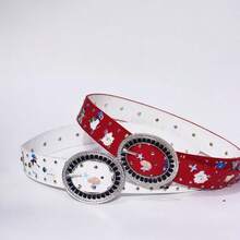 Joivida 1Pc Heavy-Duty Embellished Cute Pattern Belt Sweet & Edgy Y2K Style Dopamine Fashion Accessory - Multicolor - View 9