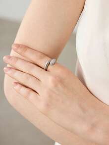 MOTF PREMIUM NHẪN MẠ VÀNG 18K, THIẾT KẾ HỌA TIẾT, ĐÍNH ĐÁ TOÀN BỘ. - Bạc - Xem 6