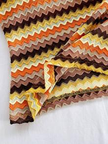 Soleia Summer Vacation Casual Striped Flutter Sleeve Top - Multicolor - View 6