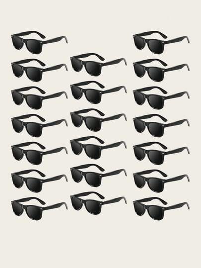 20 piezas, Gafas de fiesta clásicas retro, Gafas de fiesta de los 80, Recuerdos de fiesta para adultos, Gafas de estilo vintage retro, Decoración navideña, Accesorios diarios, Cosas geniales, Regalo creativo