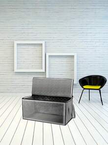 3 PIEZAS Caja de almacenamiento plegable con ventana transparente y asa resistente, organizador de tela plegable para ropa, ropa de cama, almohadas, mantas, juguetes, gran capacidad para armario, dormitorio, hogar, diseño apilable duradero - Multicolor - Ver 7