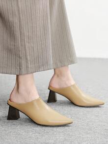 CUCCOO BIZCHIC Women's Elegant Pointed Toe Pumps For Commuting Spring Shoes - Khaki - View 5