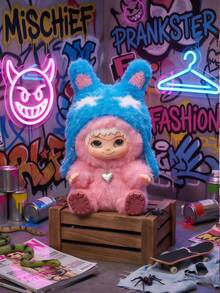 1pc/6pcs Blind Box Cute And Quirky Personalized Designs In Fashion Style, These Adorable And Endearing Figurines Are Crafted With Ultra-Soft Materials And Feature Cartoon Decorations. They Are Suitable For Decoration In Bedrooms, Living Rooms, And Desks. They Are Ideal Birthday Gifts For All Kinds Of People And Can Also Be Given As Gifts For Halloween, Christmas Parties, Housewarming Parties, Or As Collectible Toys.Non-Plush Filling Blind Box - first generation blind box - View 6