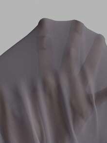 SHEIN SXY 女士白色网纱拼接无袖性感连体衣 - 深灰色 - 查看 5