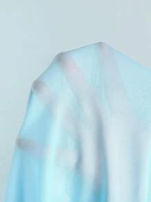 SHEIN 少女比基尼套装，海星印花三件套泳衣带裙，时尚优雅，适合游泳、度假、夏季穿着（印花随机） - 藍色 - 查看 6