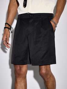 ROMWE MEN Street Life Spring Casual Men'S Summer Casual Solid Color Shirt And Shorts Set - Multicolor - View 7