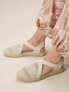 Styleloop Casual Minimalist Breathable Backless Women Flats Holiday Travel Essential Boho Coachella - Apricot - View 6