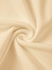 SHEIN BASICS 女士休闲纯色简约迷你裙 - 杏色 - 查看 9