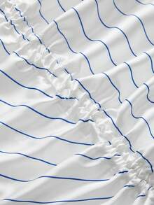 ROMWE Y2K 女士运动条纹抽绳蕾丝吊带V领迷你连衣裙 - 彩色 - 查看 9