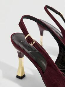 CUCCOO SZL Giày cao gót nữ - Màu đỏ - Xem 5