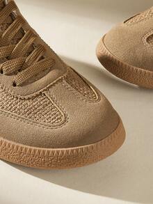 CUCCOO EASI Zapatillas de deporte minimalistas y versátiles de moda para mujer - Estampado de leopardo - Ver 3