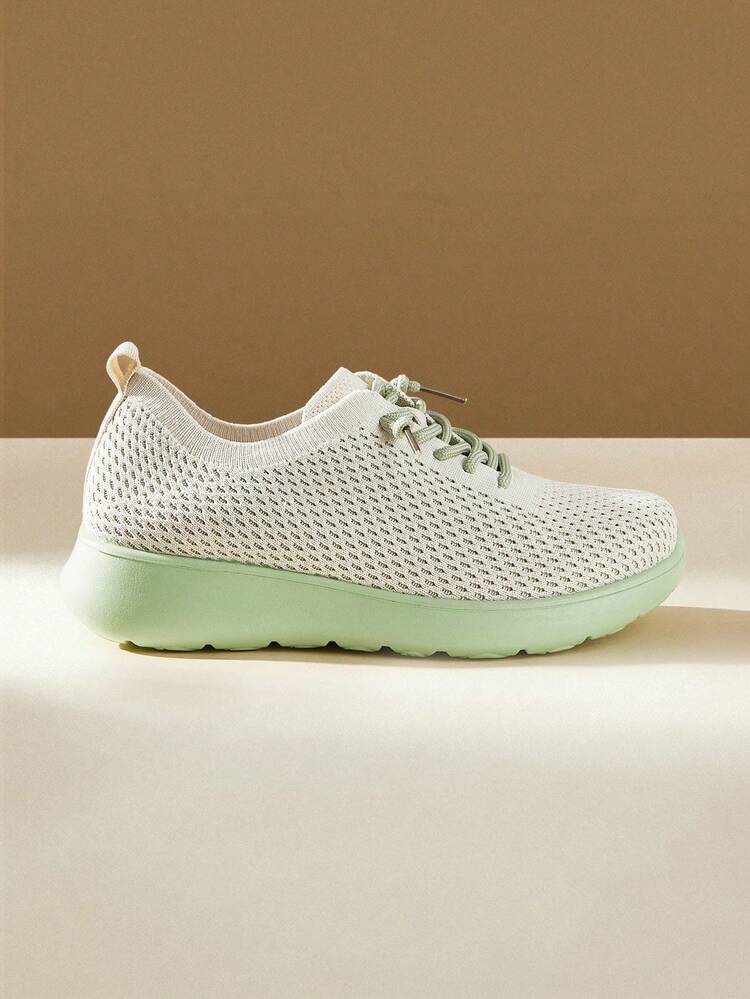 CUCCOO EASI Women's Casual Soft Bottom Breathable Mesh Sneakers, Slip-On Versatile Mesh Shoes