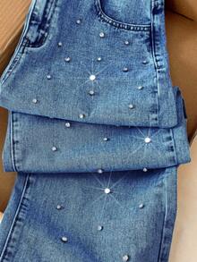 Teen Girls Jeans - Dark Wash - View 4