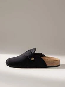 Giày bệt nữ kiểu dáng thường ngày, đa năng, có khóa cài - màu đen - Xem 5